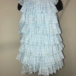 Cat & Jack Light Blue Textured Dress 18 months